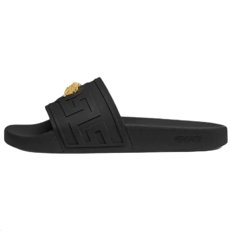 

VERSACE Сланцы La Medusa Slide мужские black