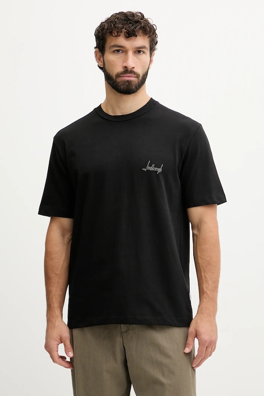 

Хлопковая футболка Lindbergh, черный