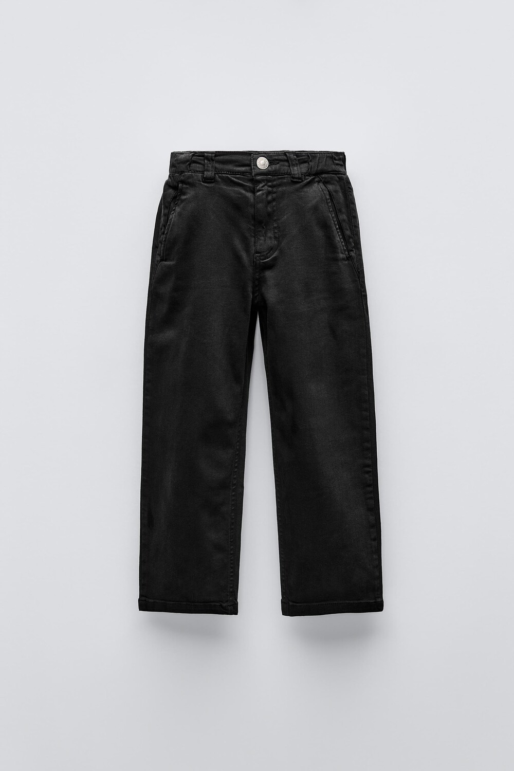 

Джинсы с накидными плотами ZARA, черный