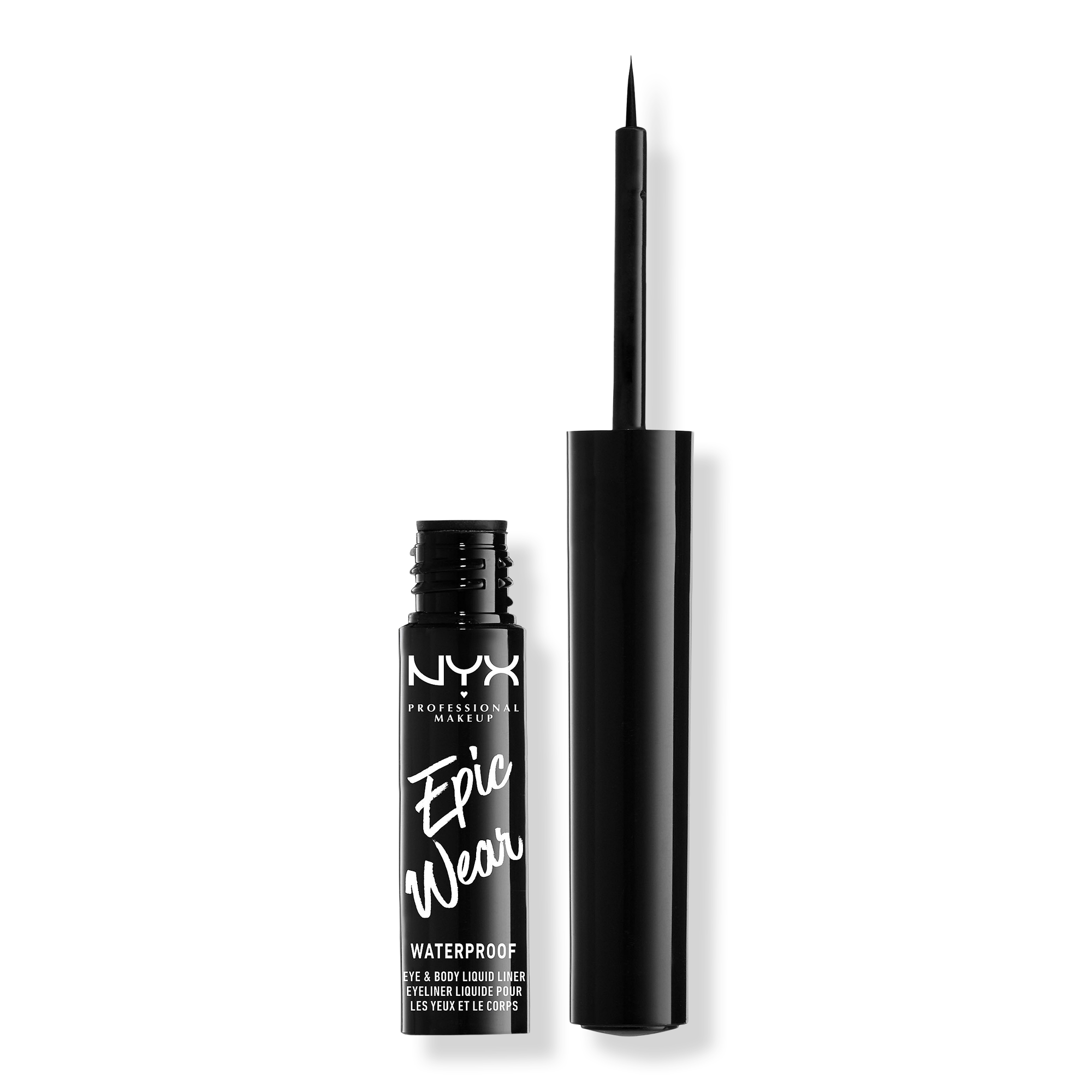 

Жидкая металлическая подводка для глаз Epic Wear NYX Professional Makeup, Black Metal (metallic black)