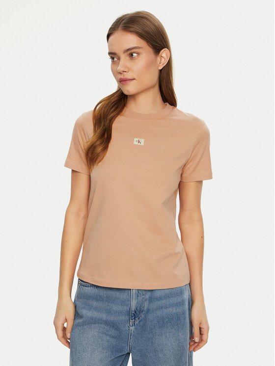 

Футболка обычного кроя J20J225084 Calvin Klein Jeans, оранжевый