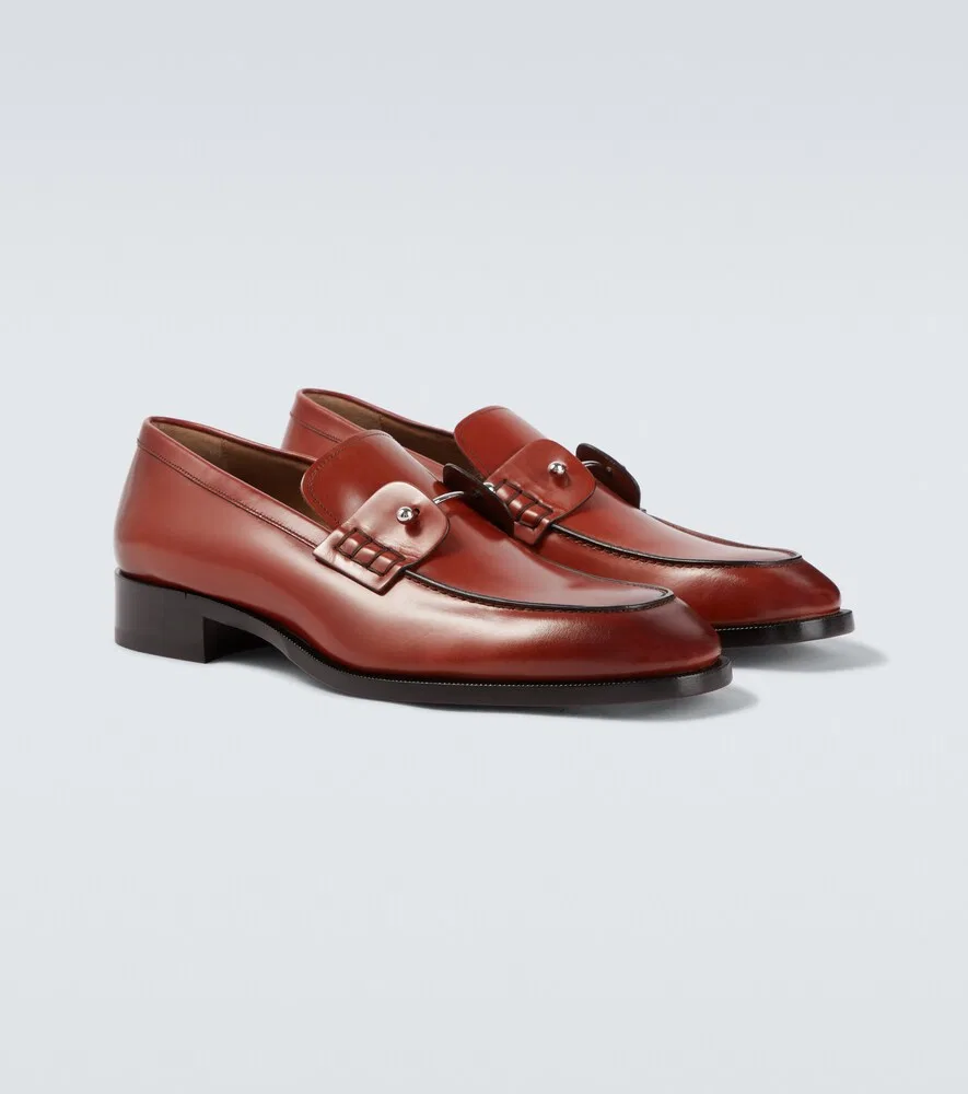 Кожаные лоферы Chambeliss Christian Louboutin, коричневый