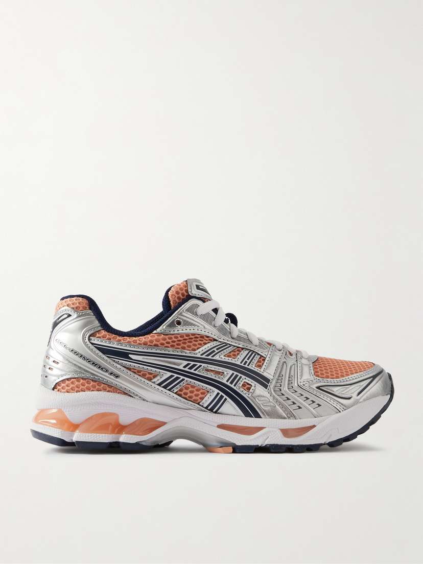 Кроссовки Gel-Kayano 14 из резины и сетки с металлической отделкой Asics, красный