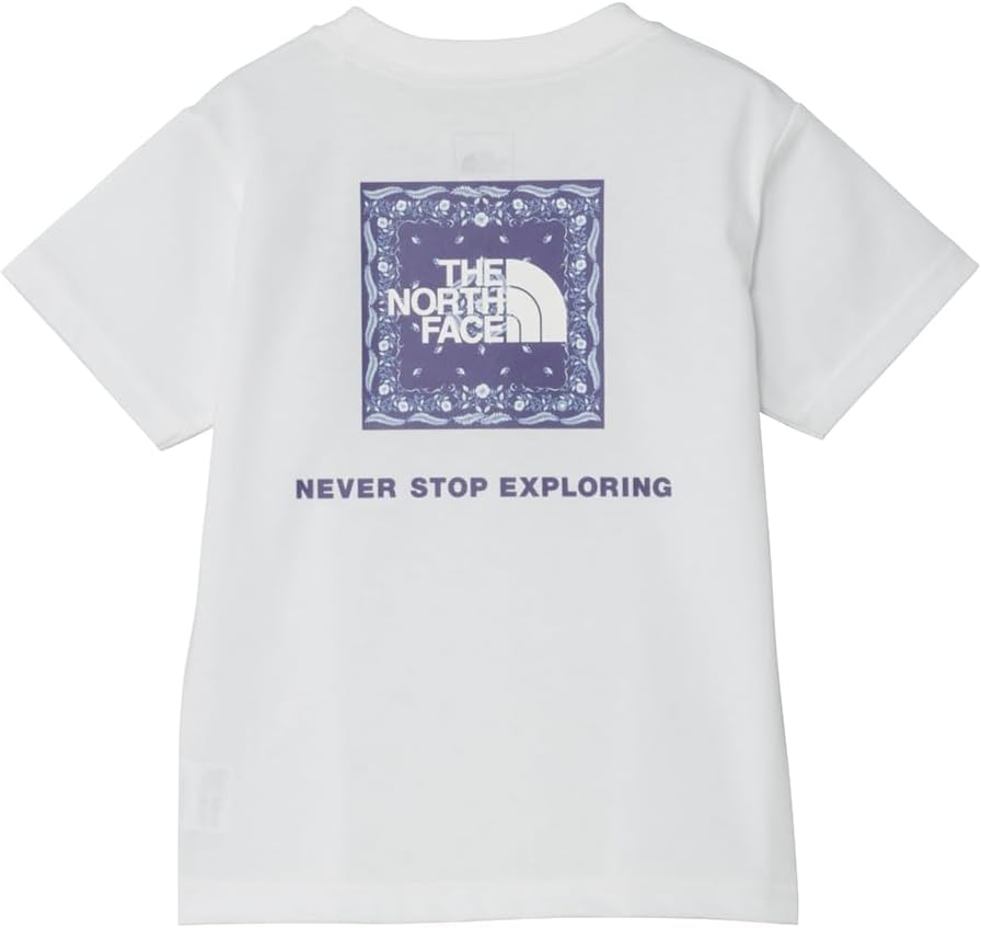 

Детская футболка с коротким рукавом и квадратным логотипом THE NORTH FACE, унисекс, белый