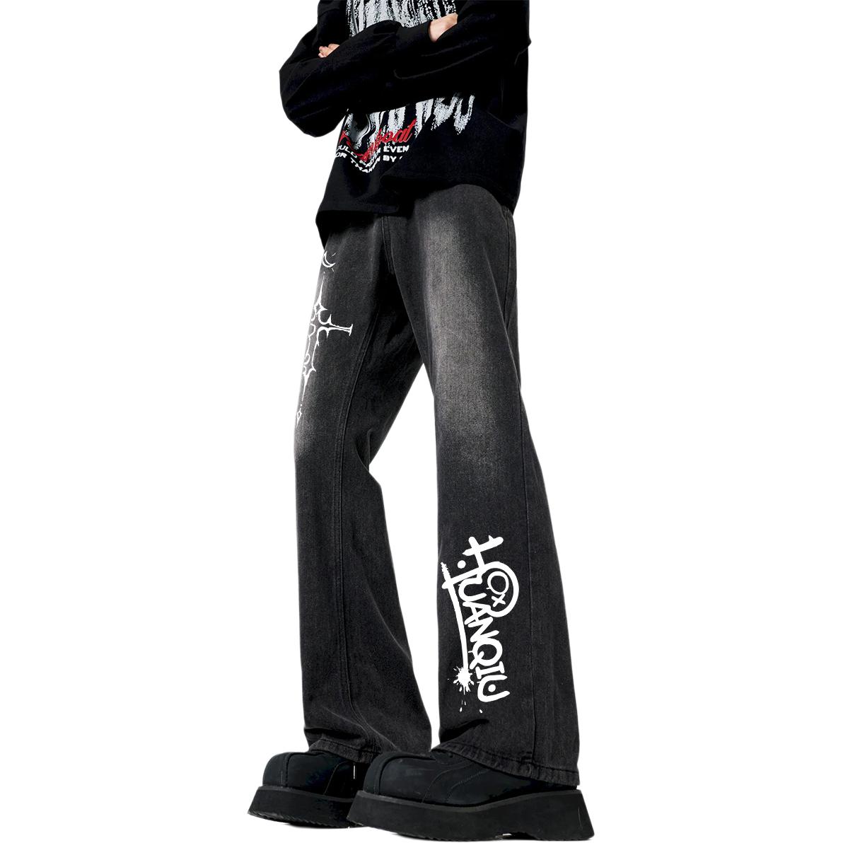 

Джинсы Unisex Moderate Others HUANQIU, черный серый (fleece-lined)