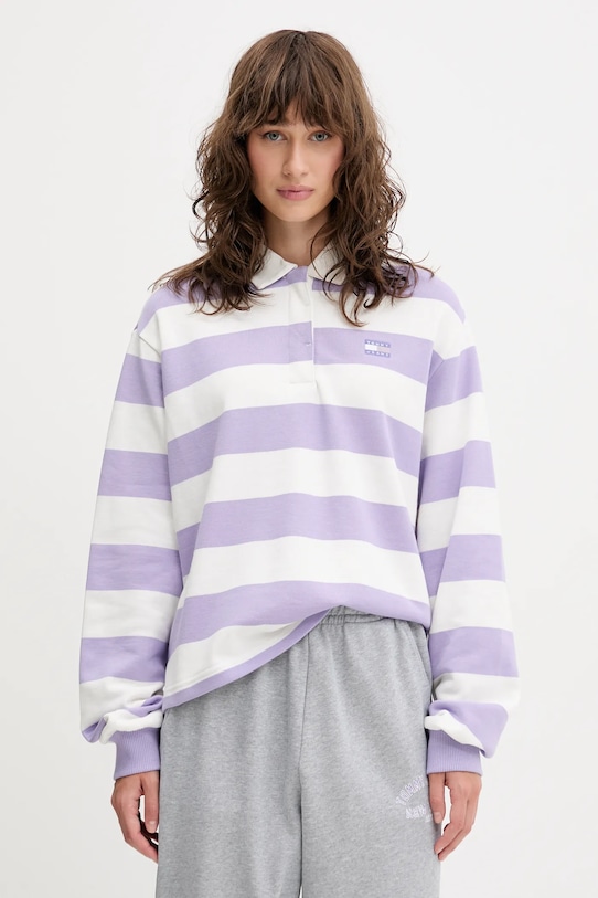 

Хлопковая толстовка Tommy Jeans, фиолетовый
