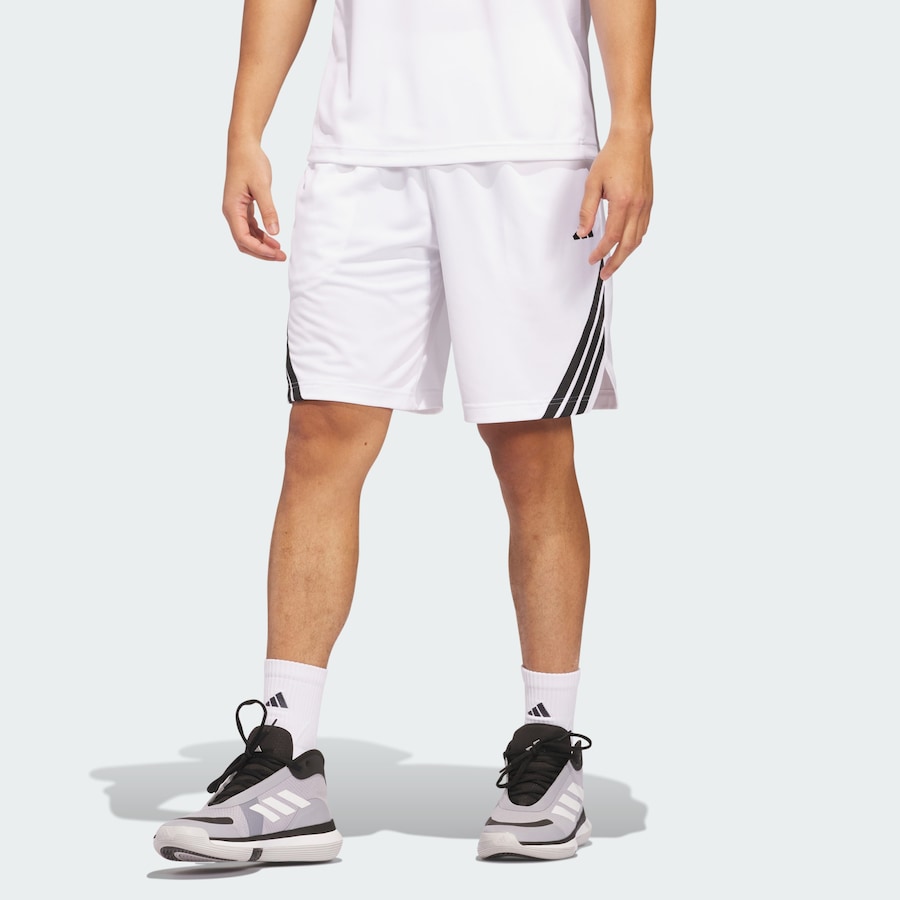 Свободные спортивные брюки ADIDAS PERFORMANCE Legends 3-Stripes Basketball, белый — фото 2
