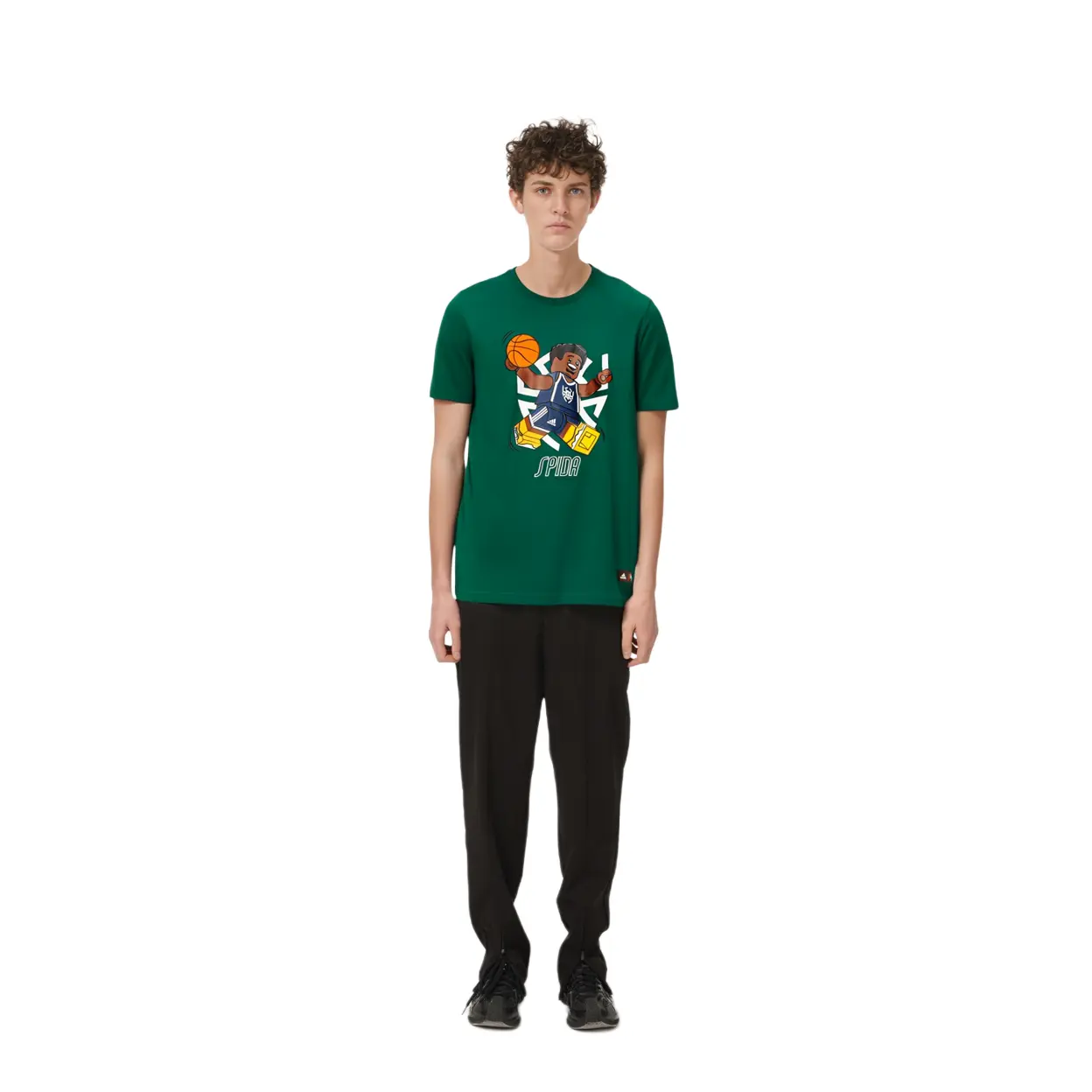 Футболка Lego X мужская зеленая Adidas, зеленый — фото 4