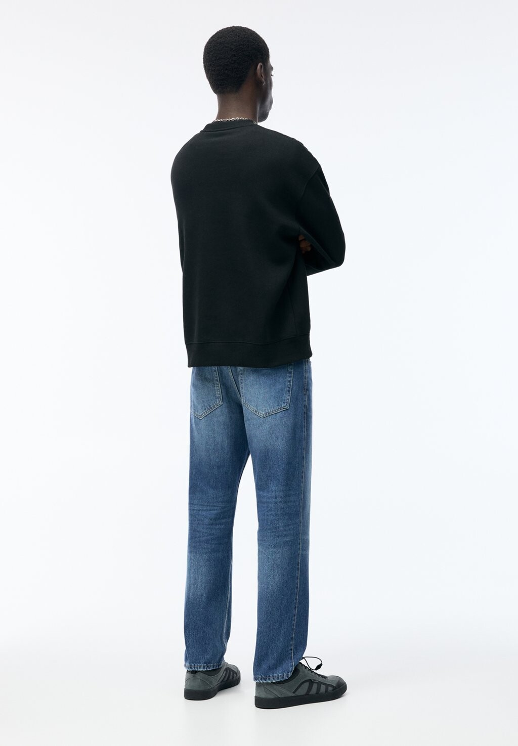 

Джинсы прямого кроя STRAIGHT VINTAGE PULL&BEAR, темно-синий