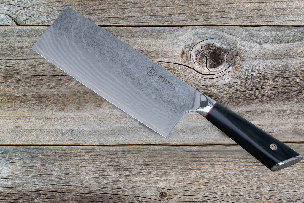 

Дамасский нож - Фантастически красивый - Нож мясника идеален в качестве поварского ножа Muxel