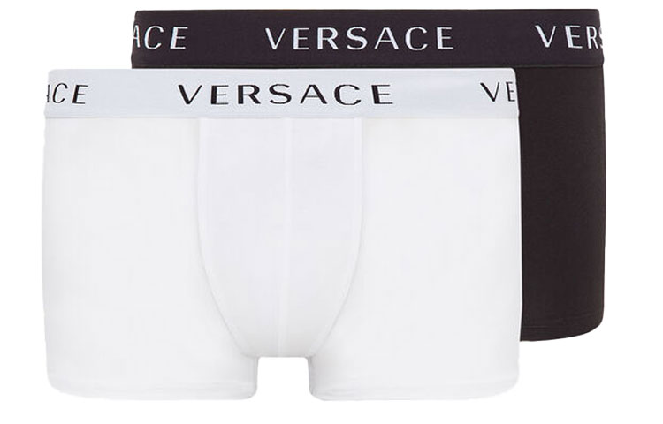 

Две пары трусов-слипов с логотипом VERSACE