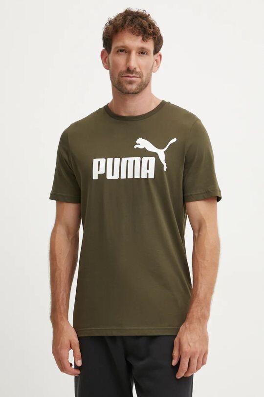 

Хлопковая футболка Puma, зеленый