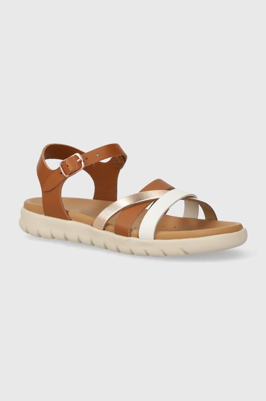 

Geox Детские кожаные сандалии SANDAL SOLEIMA, коричневый