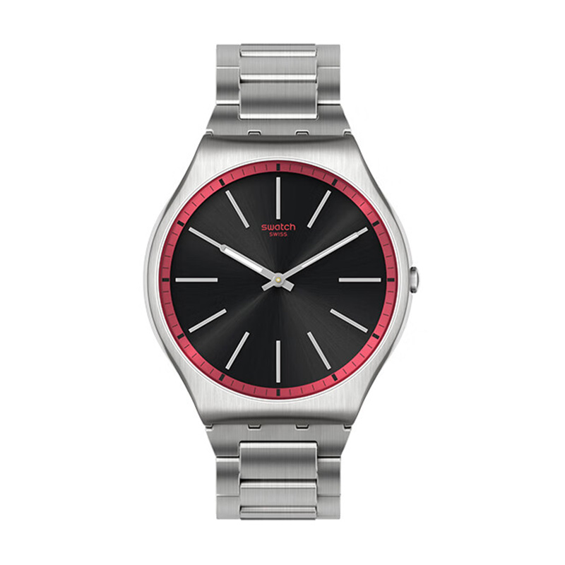 

SWATCH Часы Unisex 42mm Black Watch SS07S129G