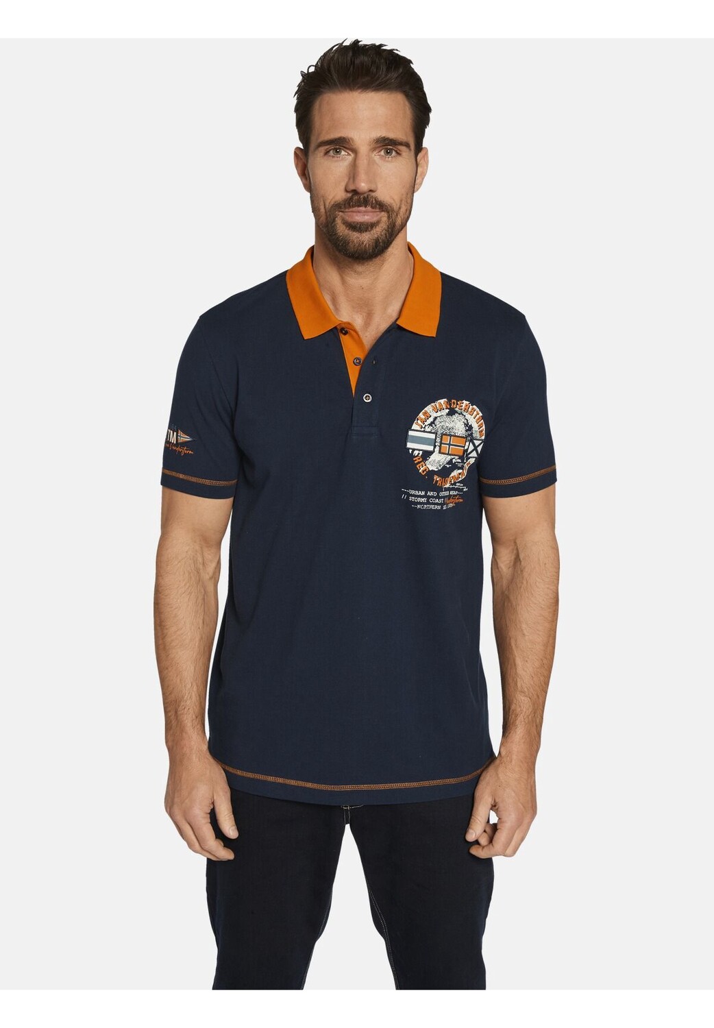

Рубашка-поло RANDO JAN VANDERSTORM, темно-синий