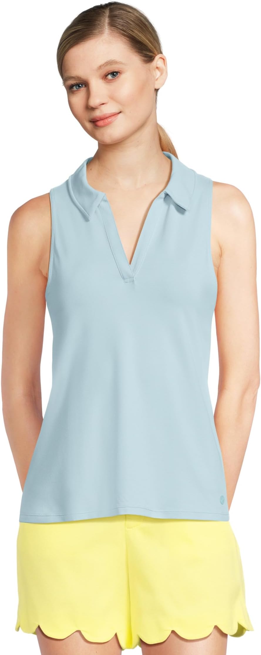 

Поло Lilly Pulitzer Alister Polo Upf 50+, цвет Fresh Water Blue