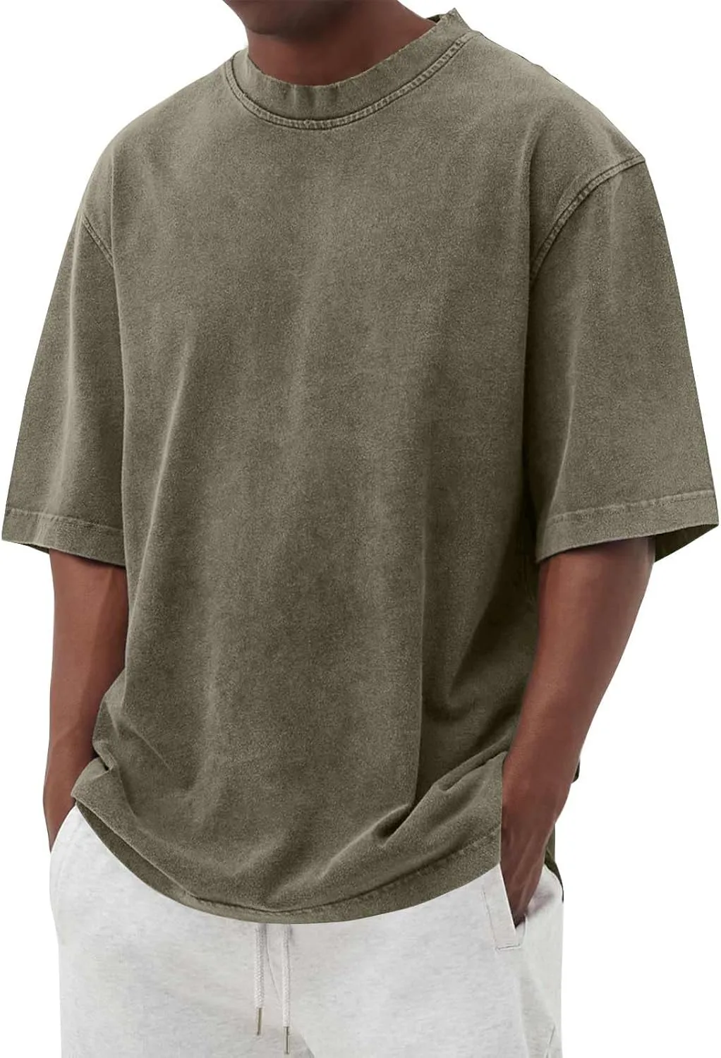 

Футболка мужская RTRDE Basic Tees Casual, короткий рукав, свободный крой, однотонная, размеры M-4XL