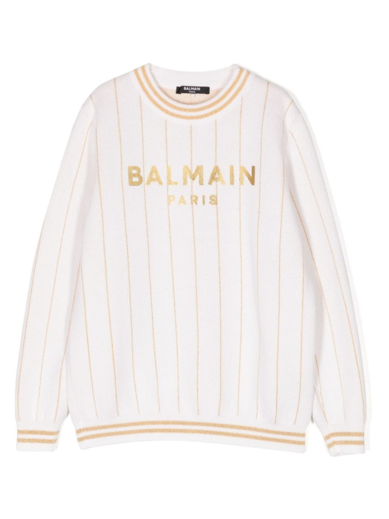 

Balmain Kids джемпер с логотипом, нейтральный цвет