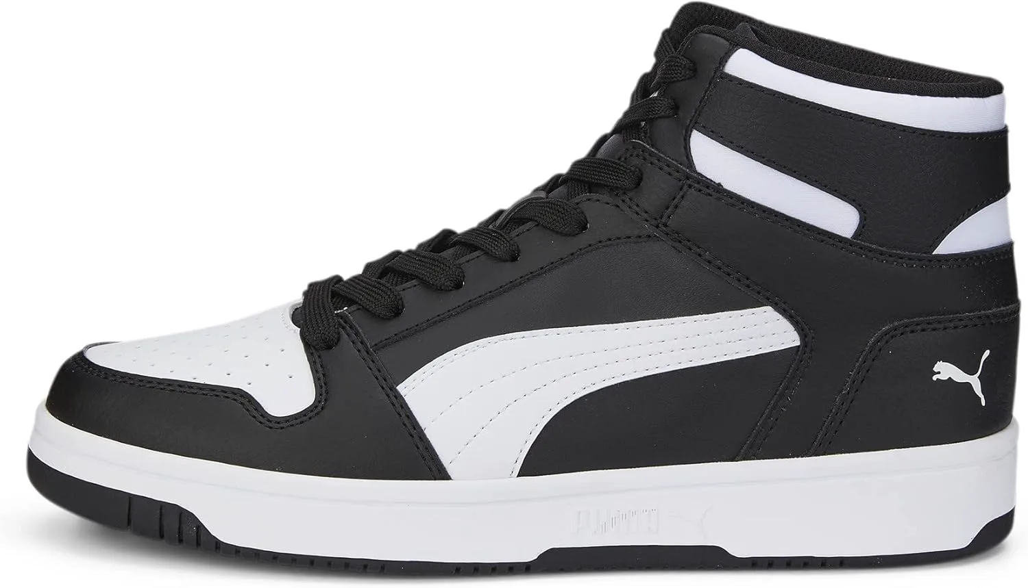 Мужские кроссовки PUMA Rebound Layup Mid, черно-белый — фото 4