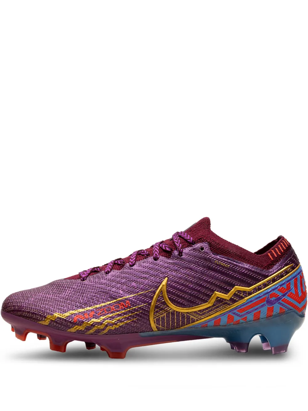 Кроссовки Zoom Mercurial Vapor 15 Elite KM FG Cleats Mbappe Dark Beet Nike, фиолетовый — фото 3