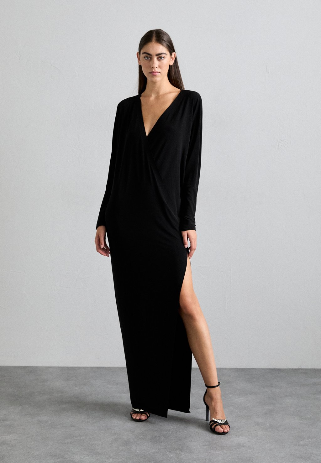 

Одежда для особых случаев DOLMAN WRAP GOWN SIDE SLIT Norma Kamali, черный