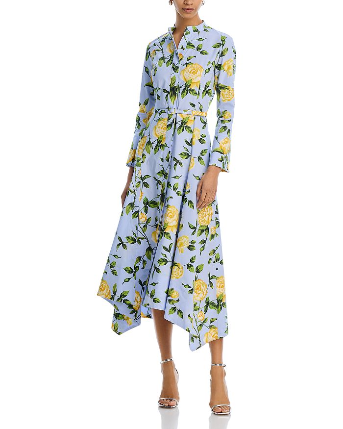 

Платье из английской розы в стиле поплин Oscar de la Renta, желтый