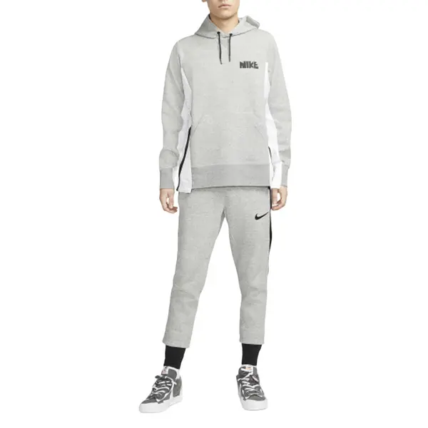 Толстовка x sacai hoodie 'dark grey' Nike, серый — фото 4