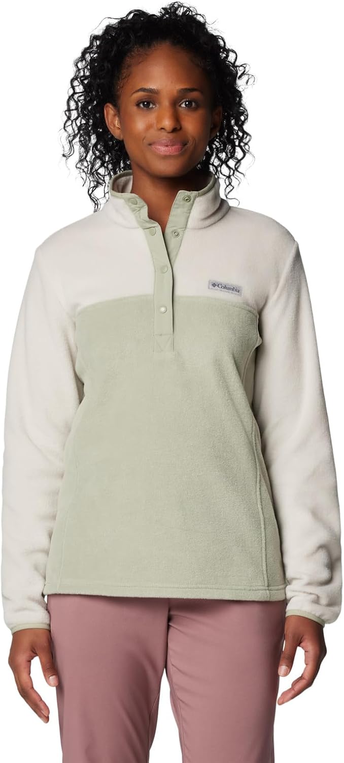 

Женская толстовка Columbia Benton Springs 1/2 на кнопках, Dark Stone/Safari