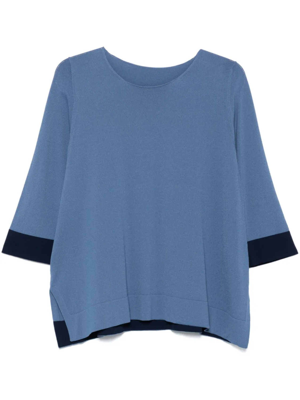 

Топ Le Tricot Perugia с контрастной отделкой, синий
