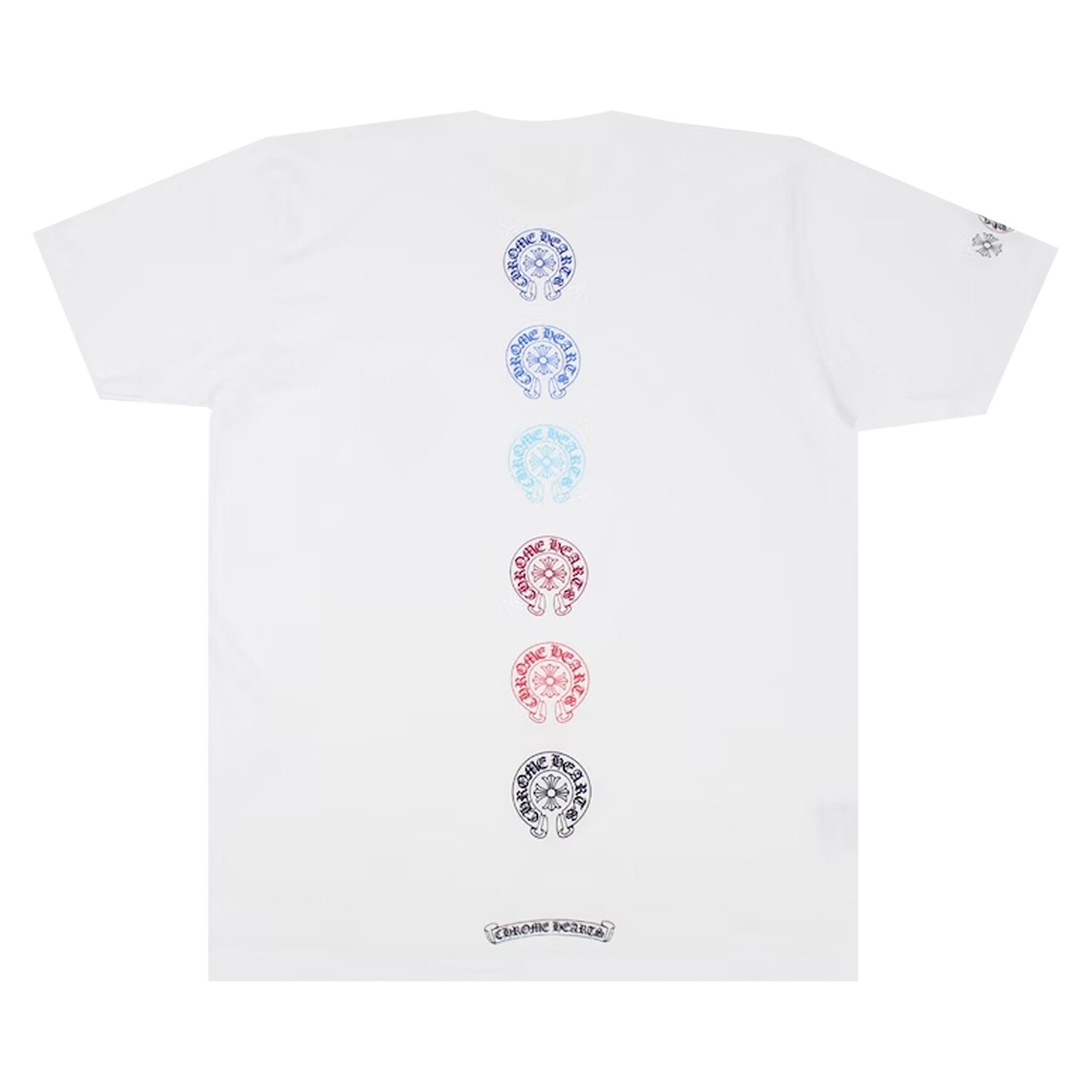 Футболка Chrome Hearts Multicolor Horseshoe, белый — фото 2
