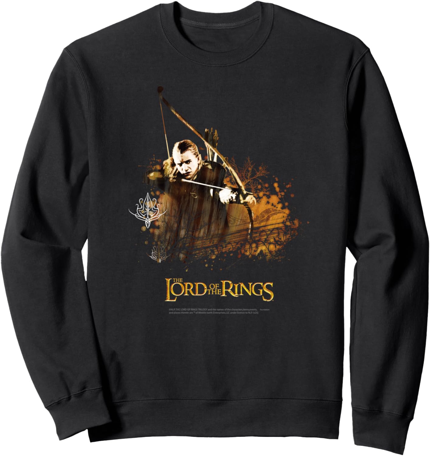 

Толстовка с изображением Леголаса Гринлифа из Властелина колец The Lord Of The Rings, черный