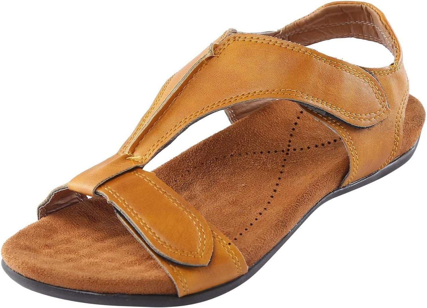 

Женские сандалии повседневные летние пляжные туфли открытый носок плоские сандалии винтажные шлепанцы мягкие легкие удобные прогулочные туфли для женщин Zwrxw, желтый