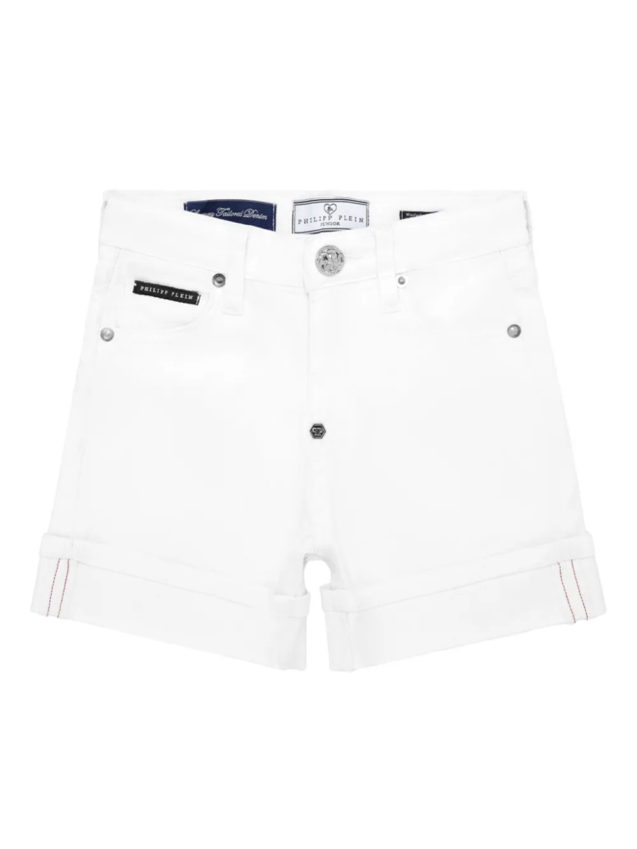 

Джинсовые шорты Philipp Plein Cuff, белый