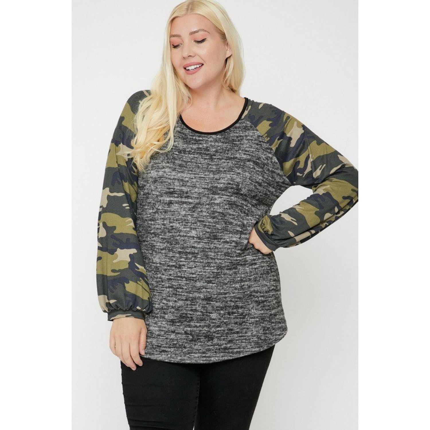 

Двухцветный топ FASHNZFAB, цвет charcoal/camo