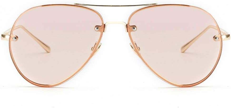 

Классические солнцезащитные очки-авиаторы Freckles Mark большого размера в винтажном ретро-стиле с золотистой металлической оправой и прозрачными цветными линзами, диаметр линз 62 мм, Pink