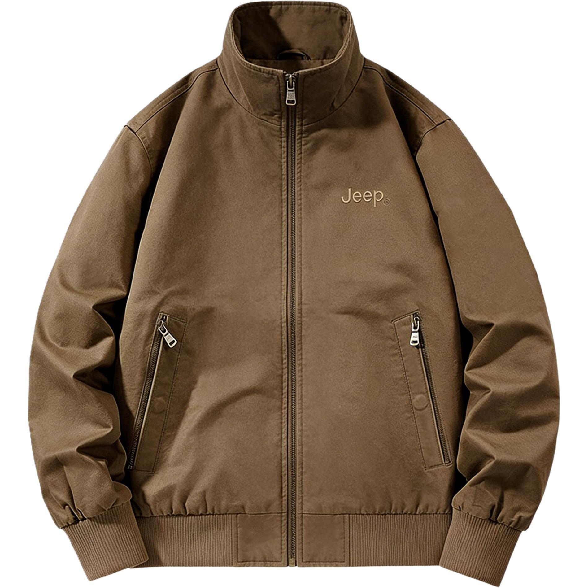 

Куртка Unisex Lapel Moderate Workwear Jeep, camel