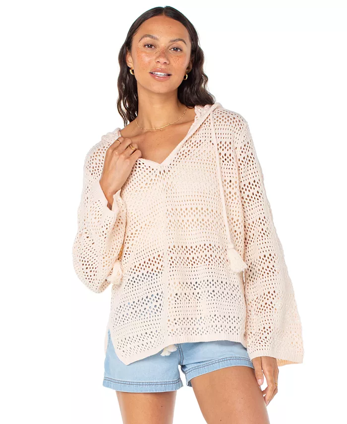 

Джемпер свободного кроя Hippie Love из хлопковой смеси для подростков Roxy, розовый
