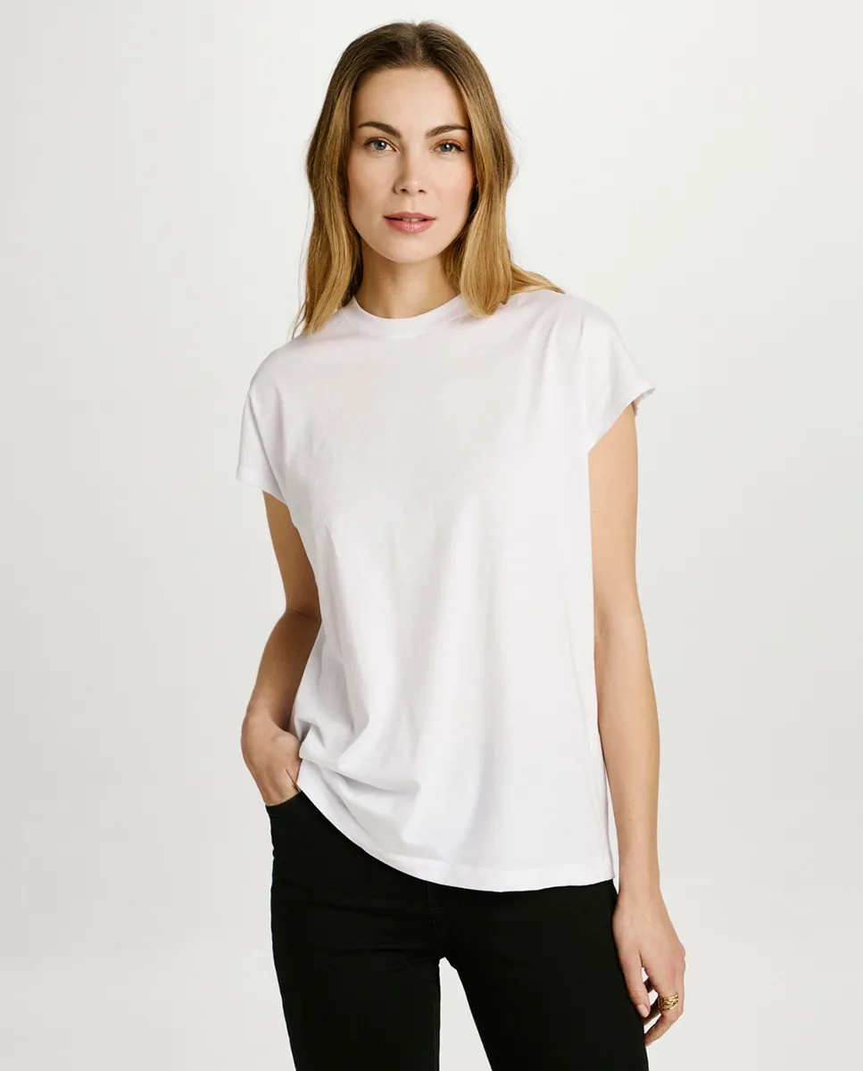 

Женская футболка оверсайз с короткими рукавами Jack & Jones, белый