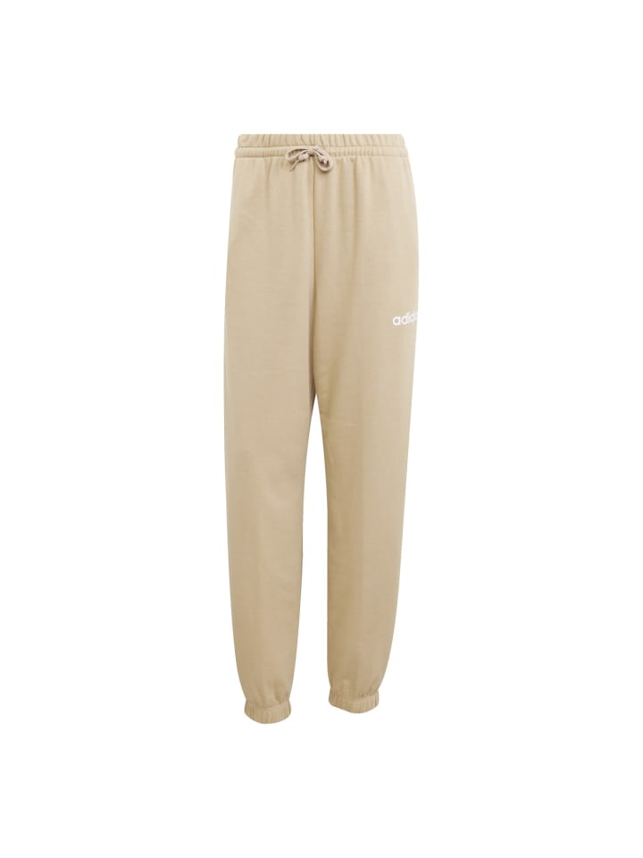 

Спортивные брюки из французского трикотажа светло-коричневого цвета adidas