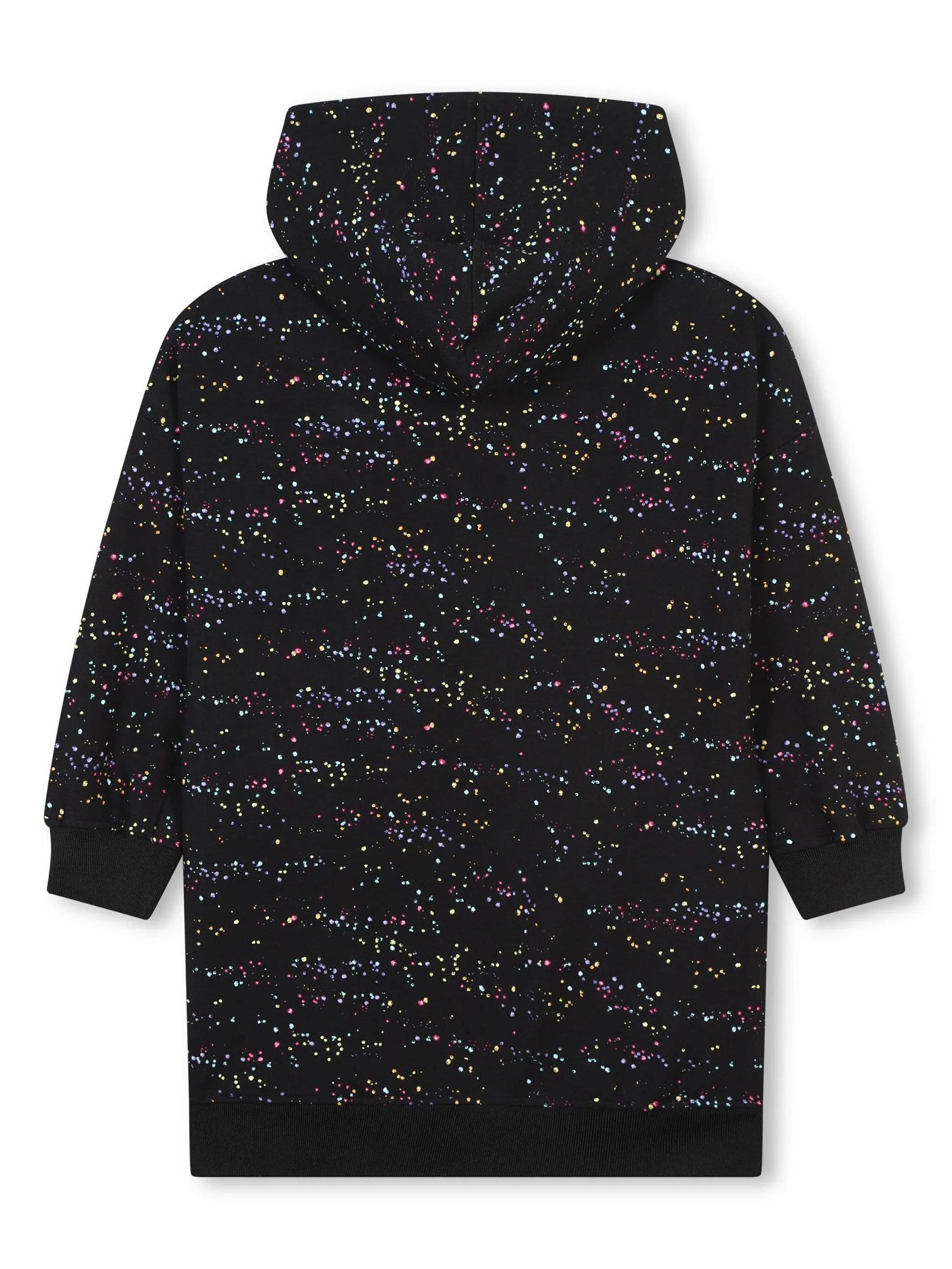 Платье с капюшоном и нашивкой-логотипом Dkny Kids, черный — фото 2