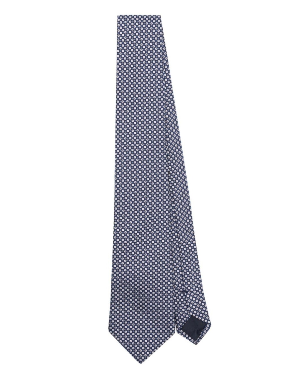

Giorgio Armani шелковый галстук с геометричным узором, синий