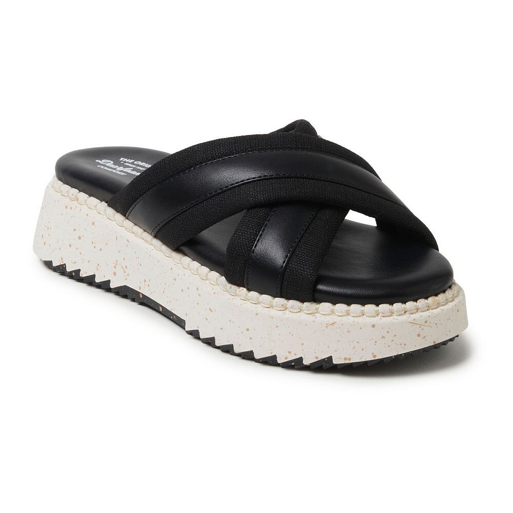 

Женские сандалии на платформе Dearfoams Daisy, черный