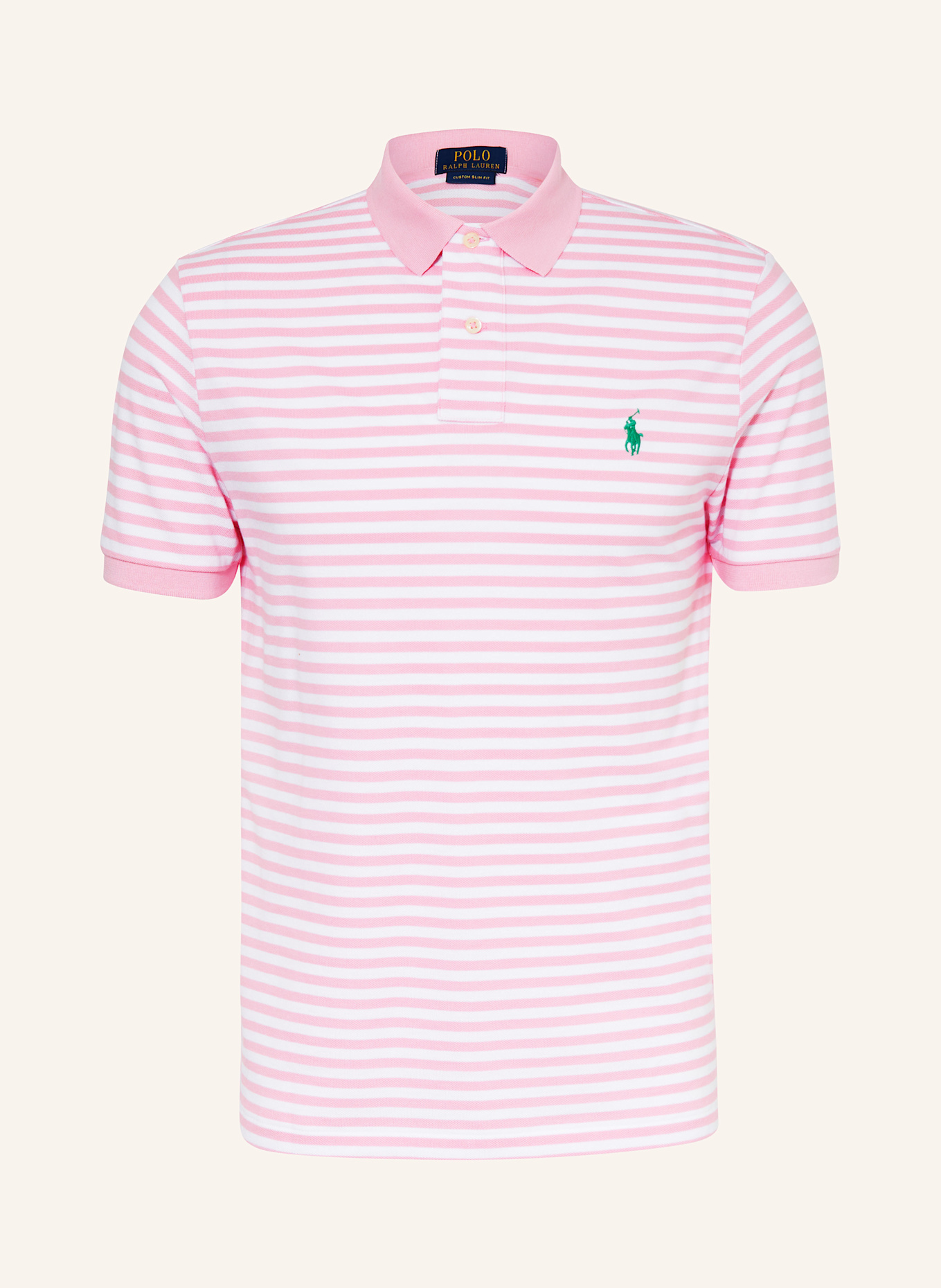 

Рубашка-Поло из пике на заказ узкого кроя Polo Ralph Lauren, мультиколор