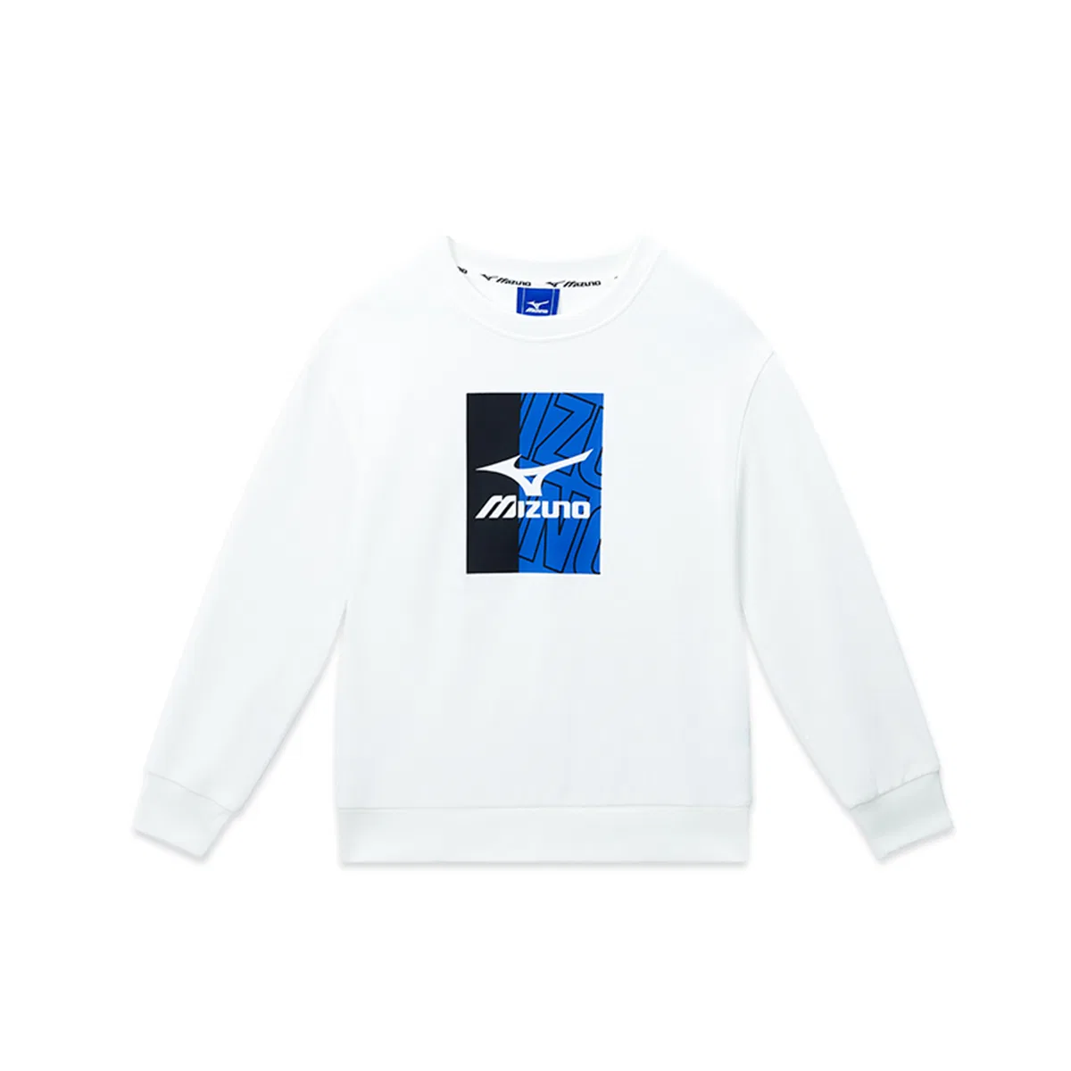 Свитшот детский с круглым вырезом Mizuno Ecru