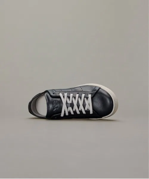 Унисекс кожаные кроссовки Y-3 STAN SMITH белые с чёрным — фото 4