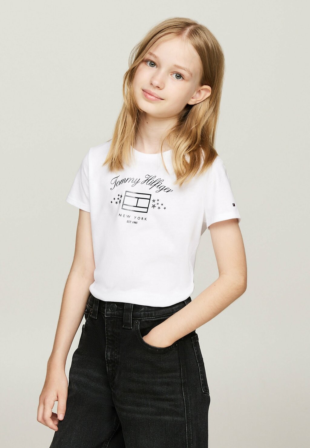 

Футболка с принтом LOGO Tommy Hilfiger, белый