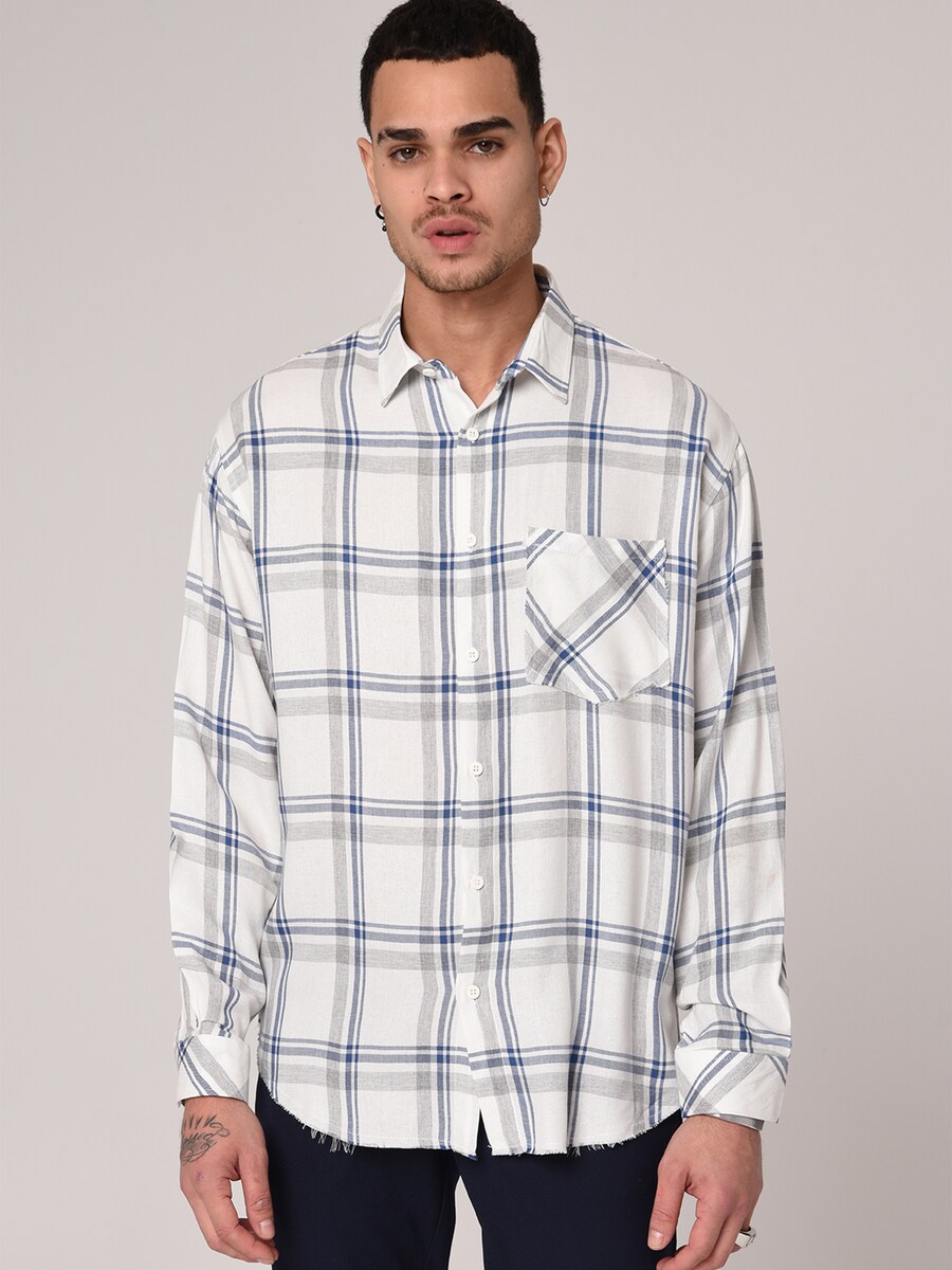 

Рубашка на пуговицах классического кроя Antioch, цвет Beige/Blue