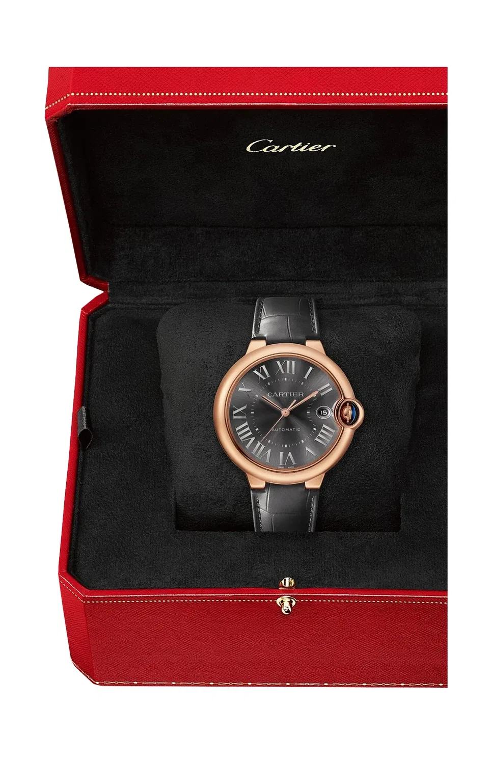 Ballon Bleu de CARTIER 40 мм, автоматические, розовое золото - WGBB0050, золотой — фото 2