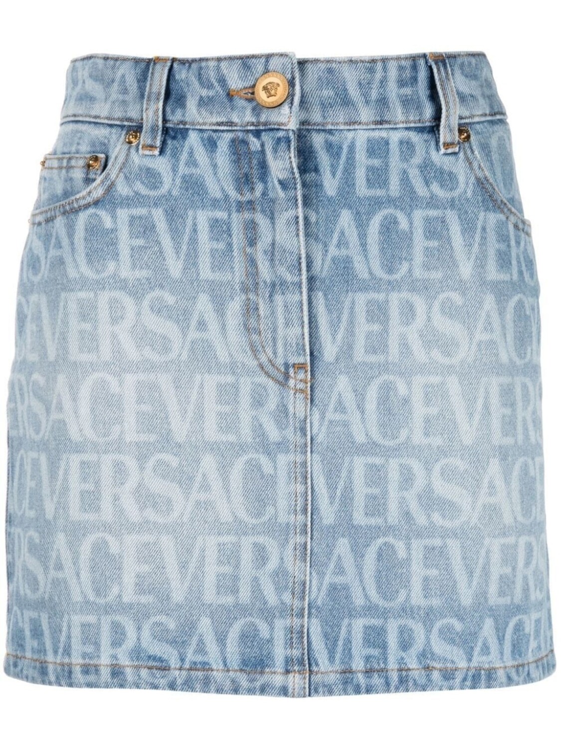 

Versace юбка с логотипом, синий