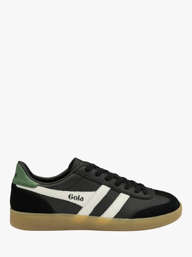 

Кроссовки из кожи гадюки Gola, цвет Black/White/Evergreen/Gum